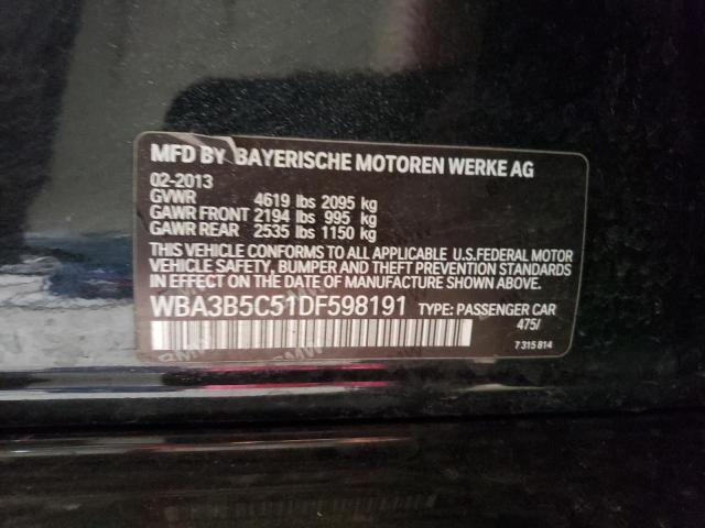 WBA3B5C51DF598191 - 2013 BMW 328 XI SULEV BLACK photo 12