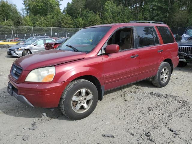 5FNYF18505B038070 - 2005 HONDA PILOT EXL BURGUNDY photo 1