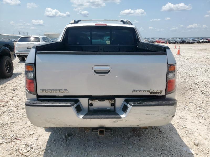 2HJYK16507H539726 - 2007 HONDA RIDGELINE RTL SILVER photo 6