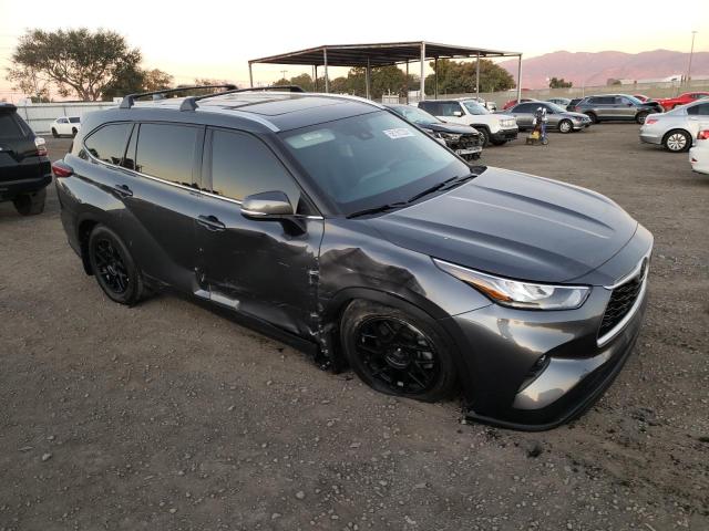 5TDGZRAH1LS014648 - 2020 TOYOTA HIGHLANDER XLE GRAY photo 4