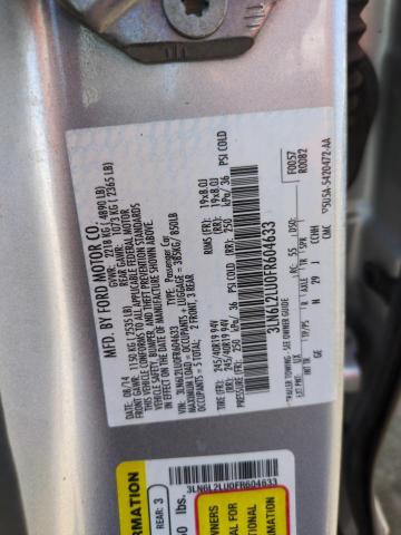 3LN6L2LU0FR604633 - 2015 LINCOLN MKZ HYBRID SILVER photo 13
