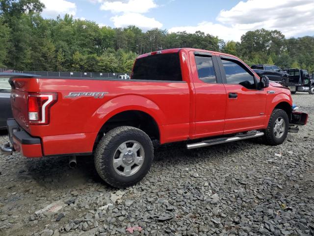 1FTEX1EP3HKD05103 - 2017 FORD F150 SUPER CAB RED photo 3