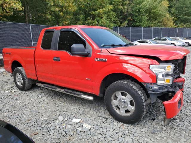 1FTEX1EP3HKD05103 - 2017 FORD F150 SUPER CAB RED photo 4