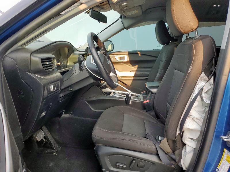 1FMSK7DH9NGB64966 - 2022 FORD EXPLORER XLT BLUE photo 7