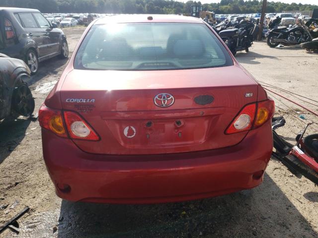 1NXBU4EE1AZ221430 - 2010 TOYOTA COROLLA BASE RED photo 6