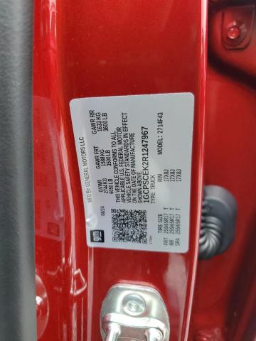 1GCPSCEK2R1247967 - 2024 CHEVROLET COLORADO LT RED photo 12