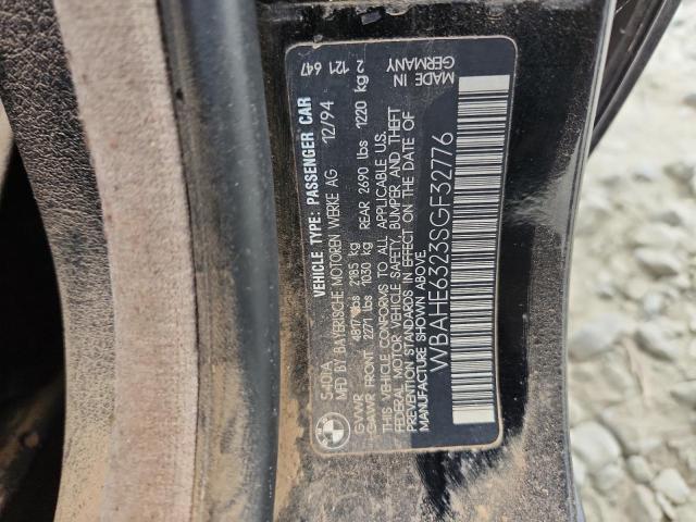 WBAHE6323SGF32776 - 1995 BMW 540 I AUTOMATIC BLACK photo 13