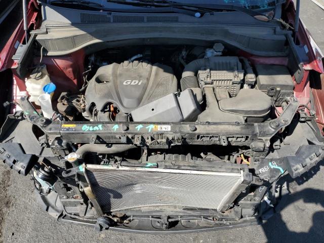 5XYZUDLB1DG121846 - 2013 HYUNDAI SANTA FE S RED photo 12