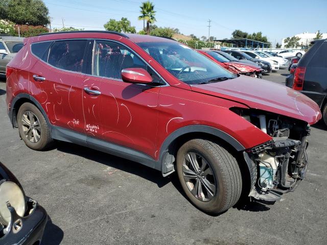 5XYZUDLB1DG121846 - 2013 HYUNDAI SANTA FE S RED photo 4
