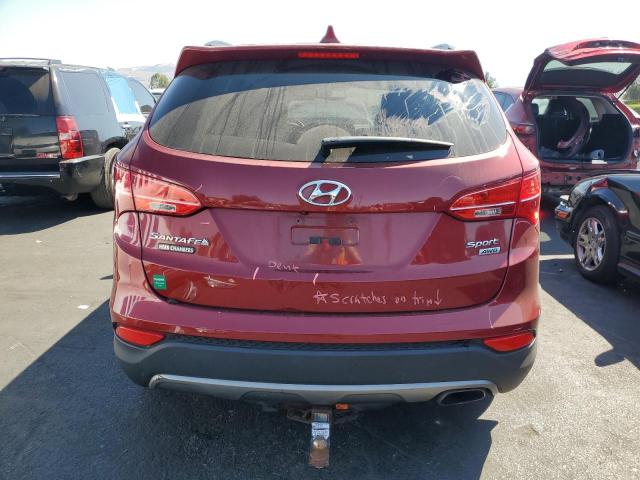5XYZUDLB1DG121846 - 2013 HYUNDAI SANTA FE S RED photo 6
