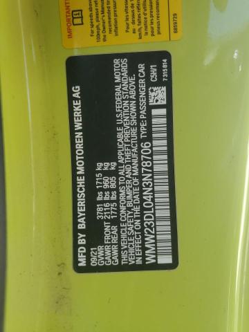 WMW23DL04N3N78706 - 2022 MINI COOPER 绿色 照片 12