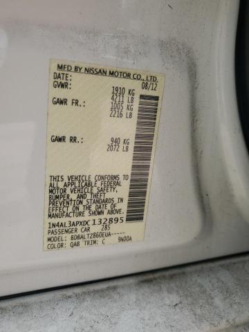 1N4AL3APXDC132895 - 2013 NISSAN ALTIMA 2.5 თეთრი ფოტო 12