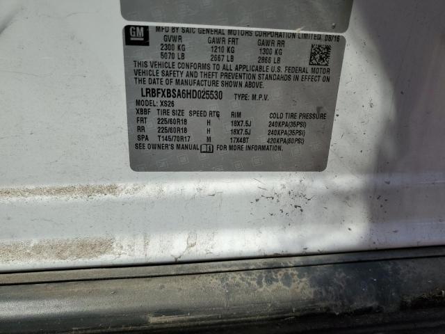 LRBFXBSA6HD025530 - 2017 BUICK ENVISION ESSENCE Белый фото 13