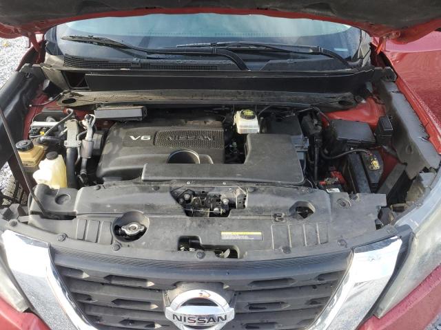 5N1DR2MN8HC646174 - 2017 NISSAN PATHFINDER S RED photo 12