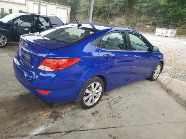 KMHCU4AE9CU118527 - 2012 HYUNDAI ACCENT GLS Mavi foto 3