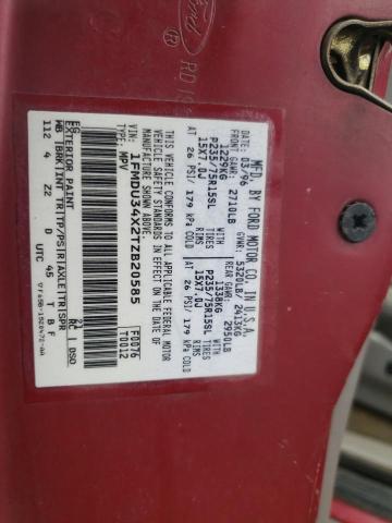 1FMDU34X2TZB20585 - 1996 FORD EXPLORER Bordo foto 13