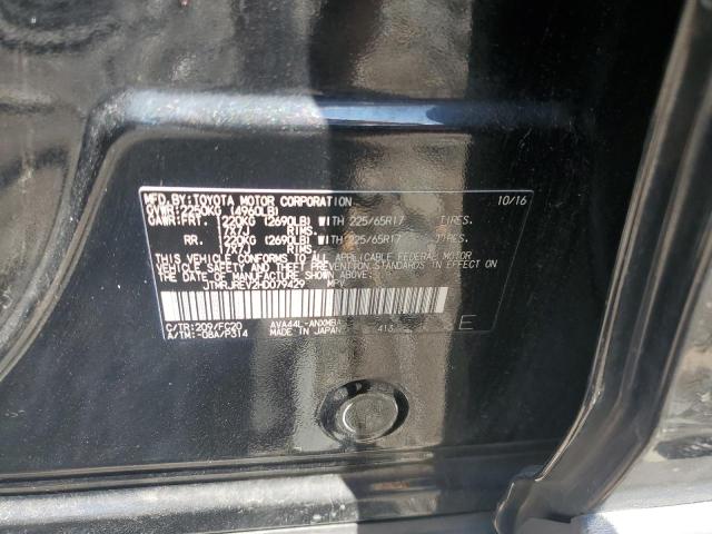 JTMRJREV2HD079429 - 2017 TOYOTA RAV4 HV LE BLACK photo 13