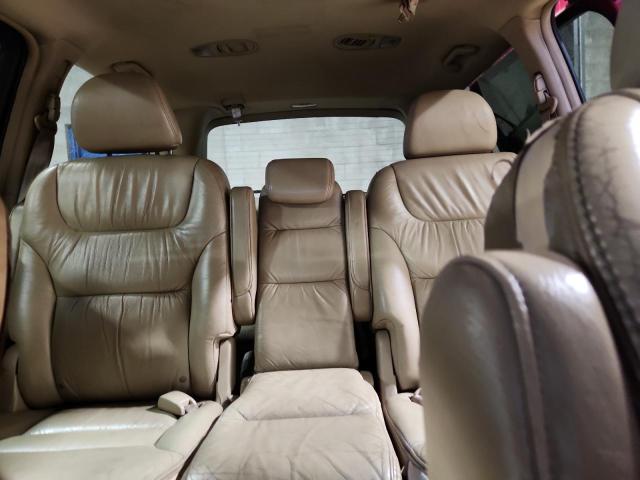 5FNRL38696B434338 - 2006 HONDA ODYSSEY EXL 红色 照片 10