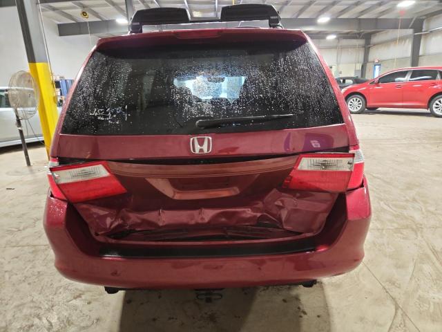 5FNRL38696B434338 - 2006 HONDA ODYSSEY EXL 红色 照片 6