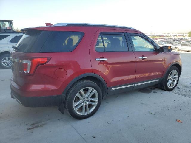 1FM5K8F84HGD03728 - 2017 FORD EXPLORER LIMITED 勃艮第红 照片 3
