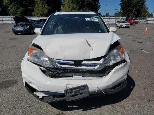 JHLRE4H75BC015793 - 2011 HONDA CR-V EXL WHITE photo 5