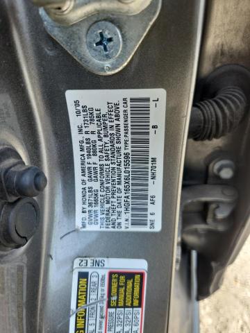 1HGFA165X6L015596 - 2006 HONDA CIVIC LX GRAY photo 13