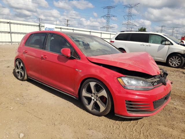 3VW5T7AU1FM014984 - 2015 VOLKSWAGEN GTI RED photo 4