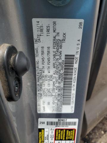 5TFJX4GN1FX041150 - 2015 TOYOTA TACOMA DOUBLE CAB PRERUNNER SILVER photo 12