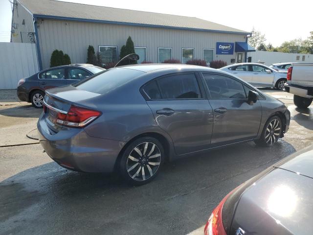 19XFB2F97FE204770 - 2015 HONDA CIVIC EXL ნაცრისფერი ფოტო 3