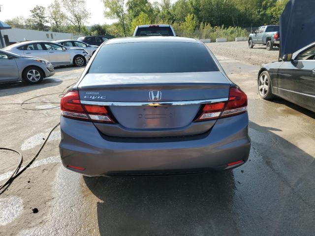 19XFB2F97FE204770 - 2015 HONDA CIVIC EXL ნაცრისფერი ფოტო 6