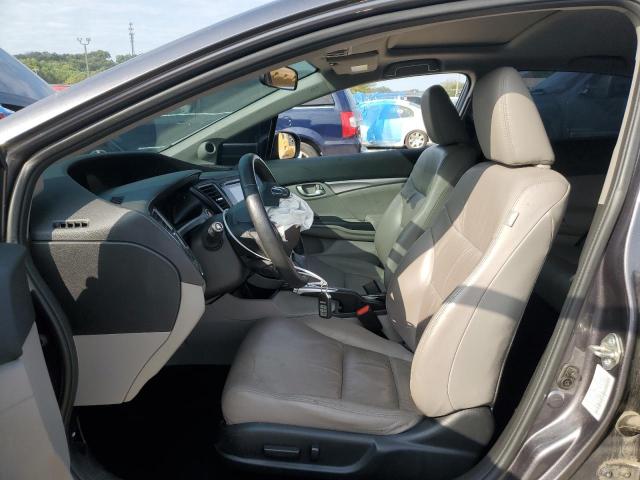 19XFB2F97FE204770 - 2015 HONDA CIVIC EXL ნაცრისფერი ფოტო 7