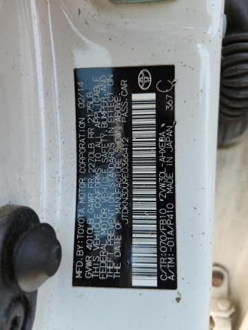 JTDKN3DU9E0366412 - 2014 TOYOTA PRIUS 白色 照片 12