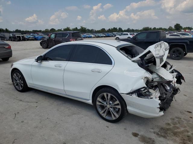 55SWF4KB2GU139944 - 2016 MERCEDES-BENZ C 300 4MATIC WHITE photo 2
