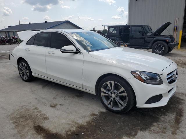 55SWF4KB2GU139944 - 2016 MERCEDES-BENZ C 300 4MATIC WHITE photo 4