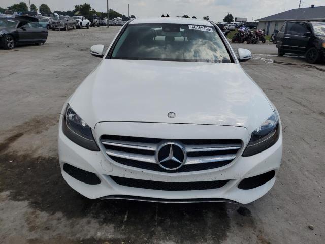55SWF4KB2GU139944 - 2016 MERCEDES-BENZ C 300 4MATIC WHITE photo 5