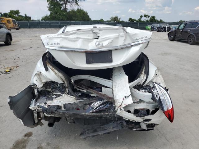 55SWF4KB2GU139944 - 2016 MERCEDES-BENZ C 300 4MATIC WHITE photo 6