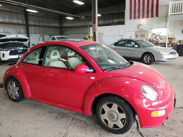 3VWDC21C81M406391 - 2001 VOLKSWAGEN NEW BEETLE GLX 红色 照片 4