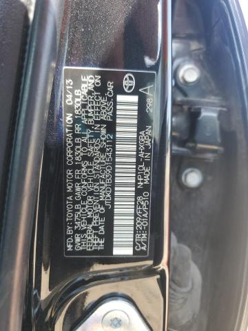 JTDKDTB39D1543112 - 2013 TOYOTA PRIUS C BLACK photo 14