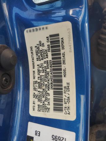 1NXBU4EE1AZ218253 - 2010 TOYOTA COROLLA BASE 蓝色 照片 12