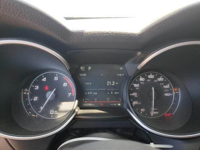 ZASFAKBNXJ7B98405 - 2018 ALFA ROMEO STELVIO TI Серый фото 9