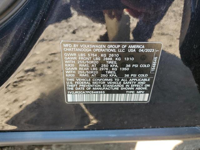 1V2JR2CA7PC548353 - 2023 VOLKSWAGEN ATLAS SE Чорний фото 13