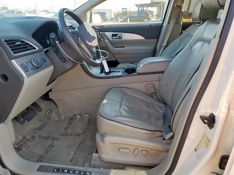 2LMDJ6JK4DBL23599 - 2013 LINCOLN MKX WHITE photo 7