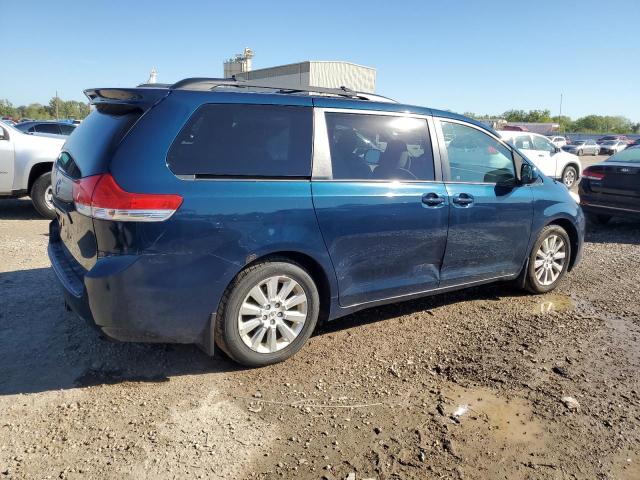 5TDDK3DC6BS005253 - 2011 TOYOTA SIENNA XLE BLUE photo 3