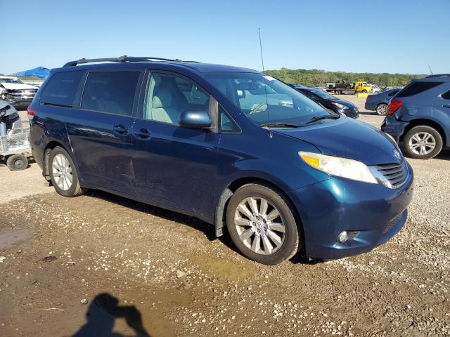 5TDDK3DC6BS005253 - 2011 TOYOTA SIENNA XLE BLUE photo 4