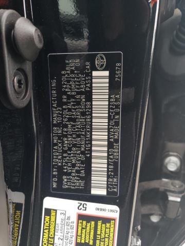 4T1G11AKXRU861298 - 2024 TOYOTA CAMRY SE NIGHT SHADE BLACK photo 12