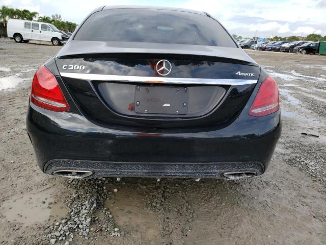 55SWF4KB9JU259683 - 2018 MERCEDES-BENZ C 300 4MAT BLACK photo 6