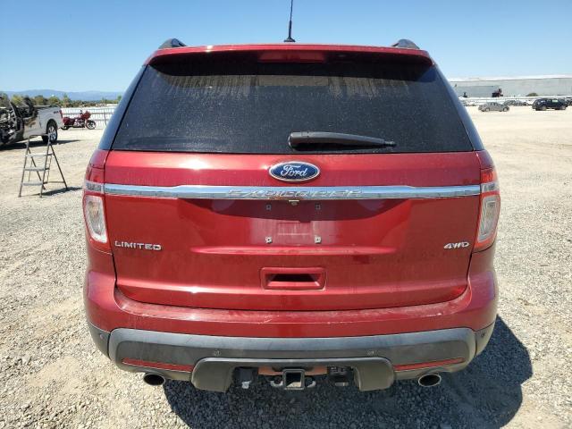 1FM5K8F80DGB34611 - 2013 FORD EXPLORER LIMITED 红色 照片 6