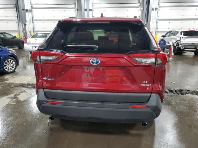 JTMLWRFV5KD516658 - 2019 TOYOTA RAV4 LE Rojo foto 6