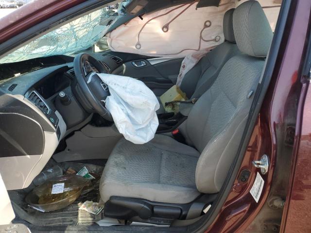 2HGFB2F5XEH039119 - 2014 HONDA CIVIC LX 勃艮第红 照片 7