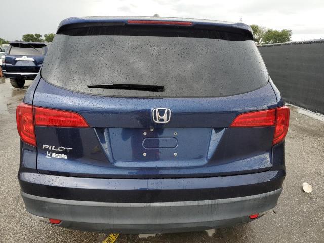 5FNYF5H39JB031666 - 2018 HONDA PILOT EX Azul foto 6